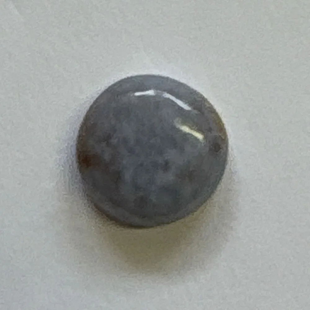 Chalcedony Cabochon, Natural Stone, 16.5 mm round, 6.3 mm height